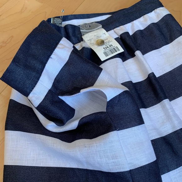 Fit and Flare flirty Sailor Stripe Skirt - Picture 4 of 4